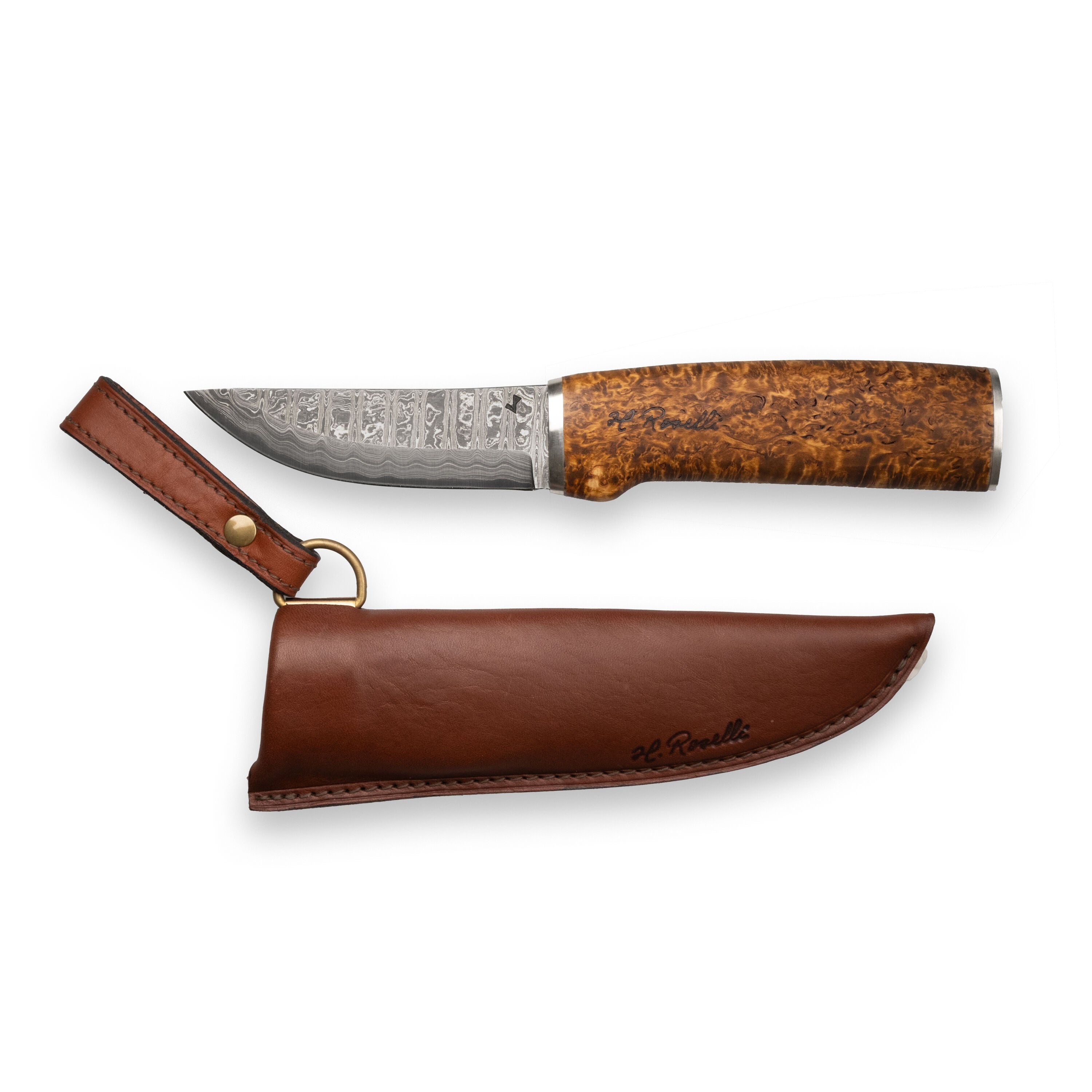 Roselli RD 300P The Hunting Knife, Damascus - Energize Trek