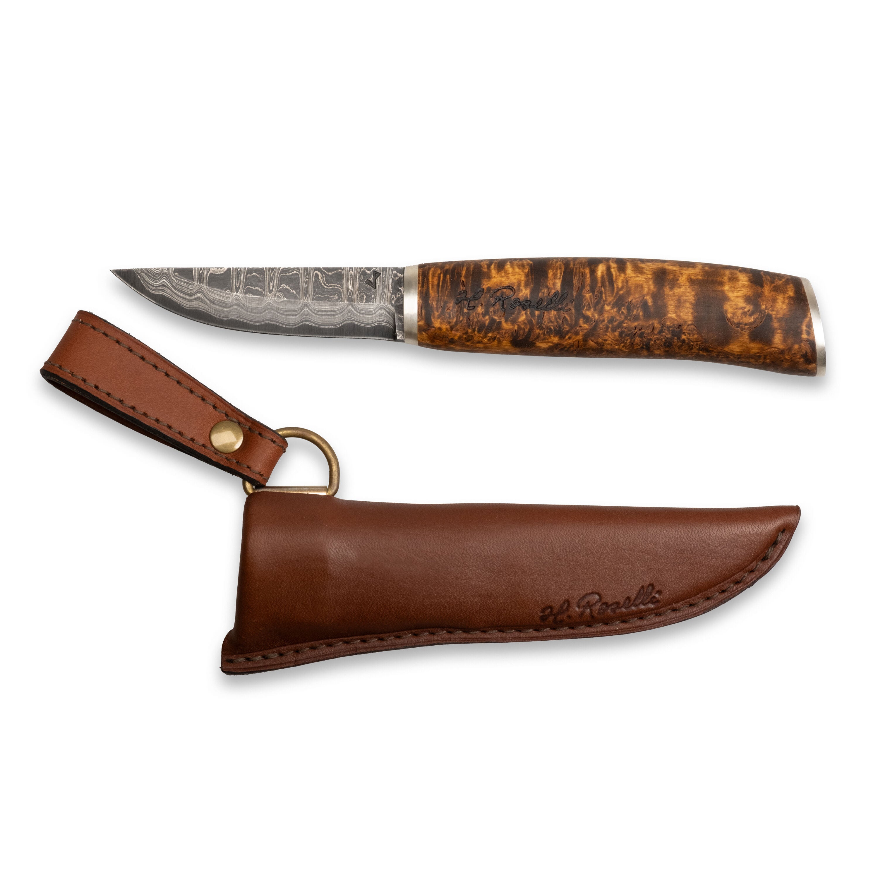 Roselli RD 310P The Carpenter Knife, Damascus - Energize Trek