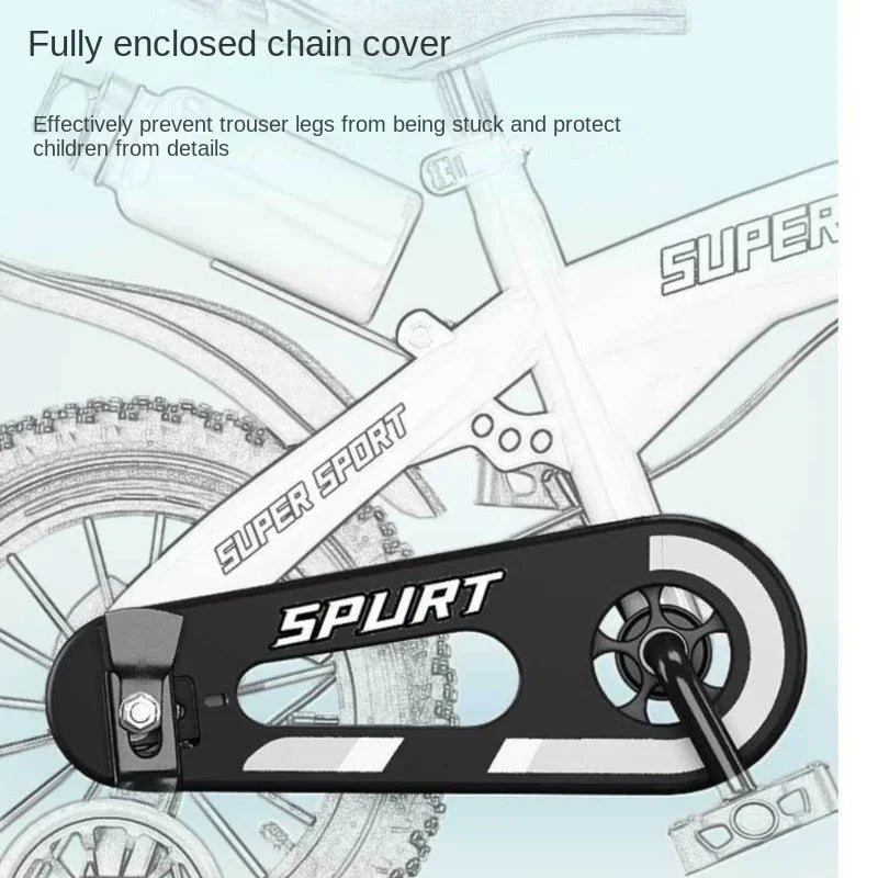 Children's Bicycles for Boys Aged 3-10 Years Old Children Girls Children's Bicycles with Flashing Auxiliary Wheels - Energize Trek