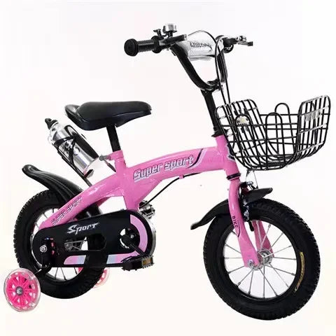 Children's Bicycles for Boys Aged 3-10 Years Old Children Girls Children's Bicycles with Flashing Auxiliary Wheels - Energize Trek