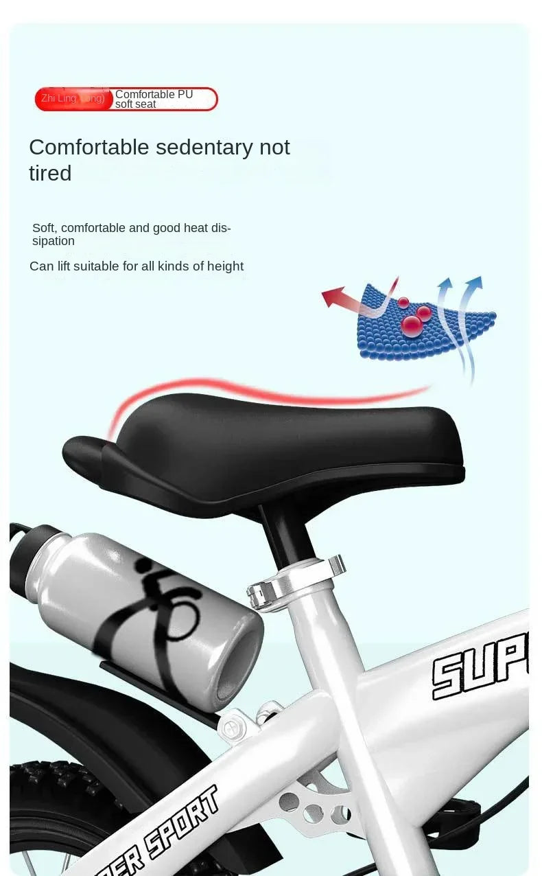 Children's Bicycles for Boys Aged 3-10 Years Old Children Girls Children's Bicycles with Flashing Auxiliary Wheels - Energize Trek