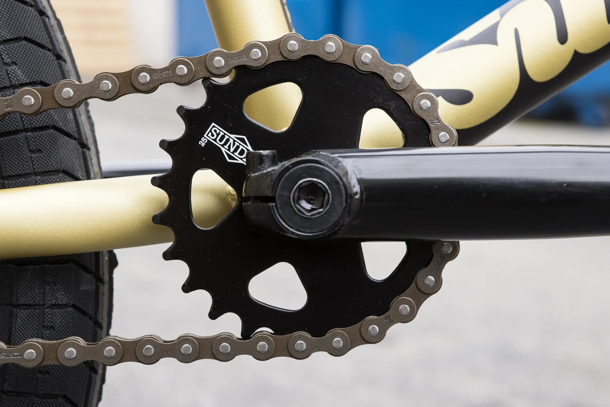 Sunday Forecaster (FC) Broc Raiford Signature 21″ Complete BMX Bike - Matte Metallic Gold (RHD) - Energize Trek