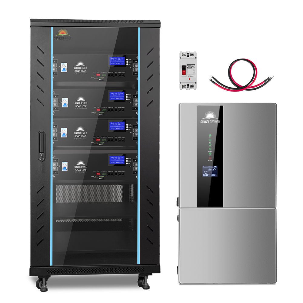 Hybrid Solar Kit 11.4KW 48V Split Phase 20.48KWH/51.2KWH Lithium Battery 450 Watt Solar Panel SGH-11N2E/ SGH-11N5E - Energize Trek