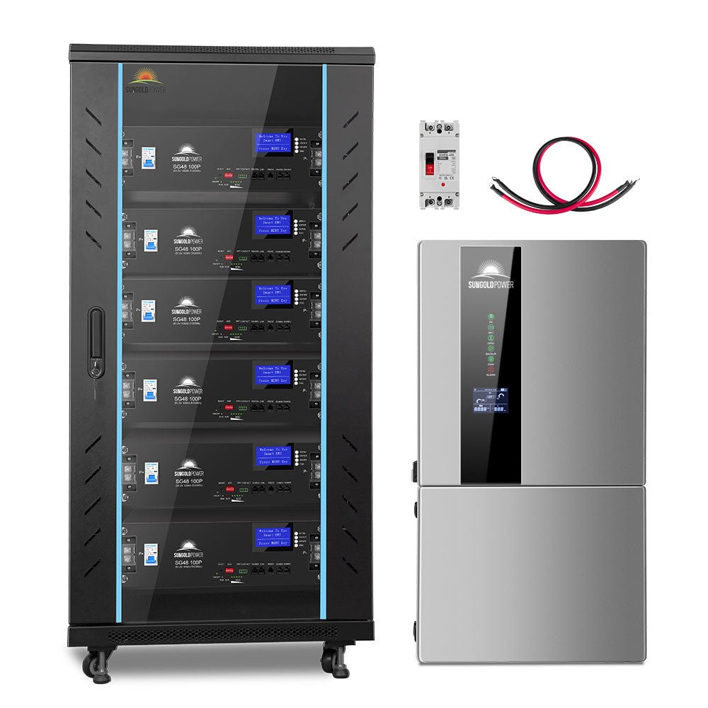 Hybrid Solar Kit 11.4KW 48V Split Phase 30.72KWH Lithium Battery 28 X 450 Watt Solar Panel SGH-11N3E - Energize Trek