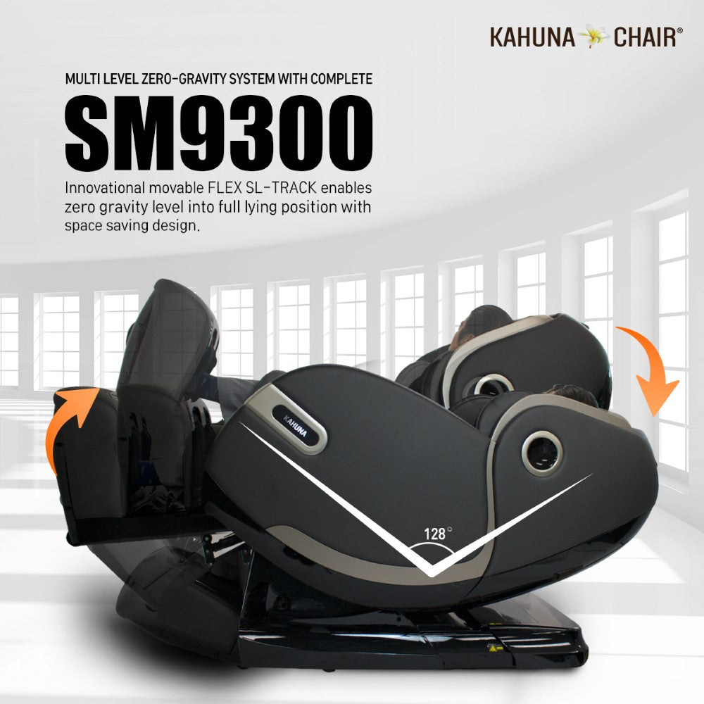 Kahuna Chair SM-9300 Premium 4D Massage Chair with Body Scan & Dual Heating - Energize Trek
