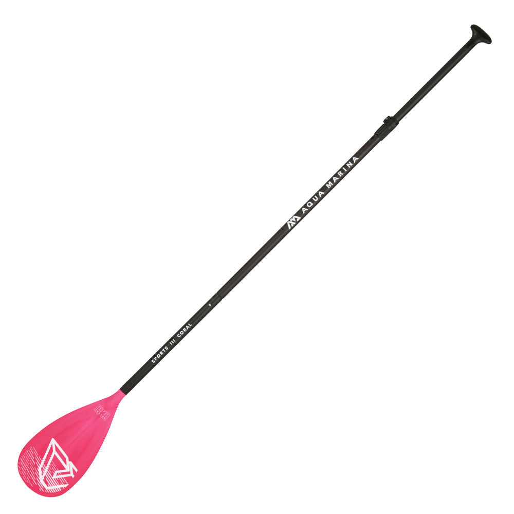 SPORTS III CORAL Adjustable Aluminum iSUP Paddle (CORAL Exclusive) - Energize Trek
