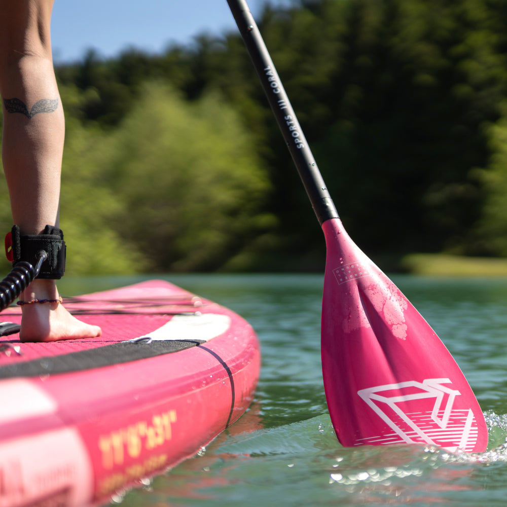 SPORTS III CORAL Adjustable Aluminum iSUP Paddle (CORAL Exclusive) - Energize Trek