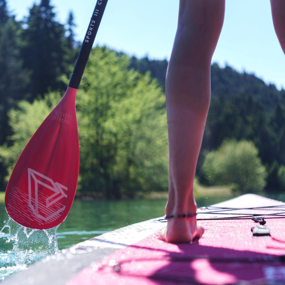 SPORTS III CORAL Adjustable Aluminum iSUP Paddle (CORAL Exclusive) - Energize Trek