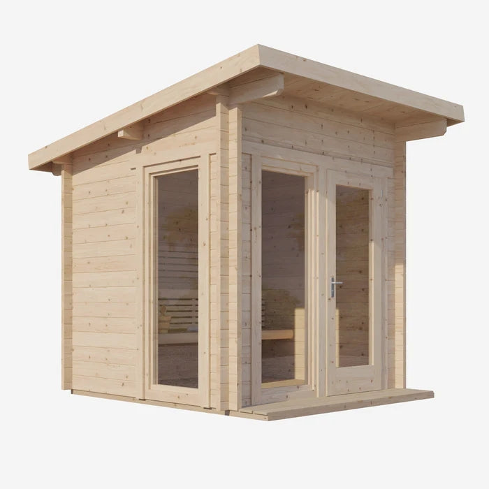 SAUNA EVOLUTION® Garden Series Outdoor Cabin Sauna Fits Up to 6 People Cabin 05 - Energize Trek