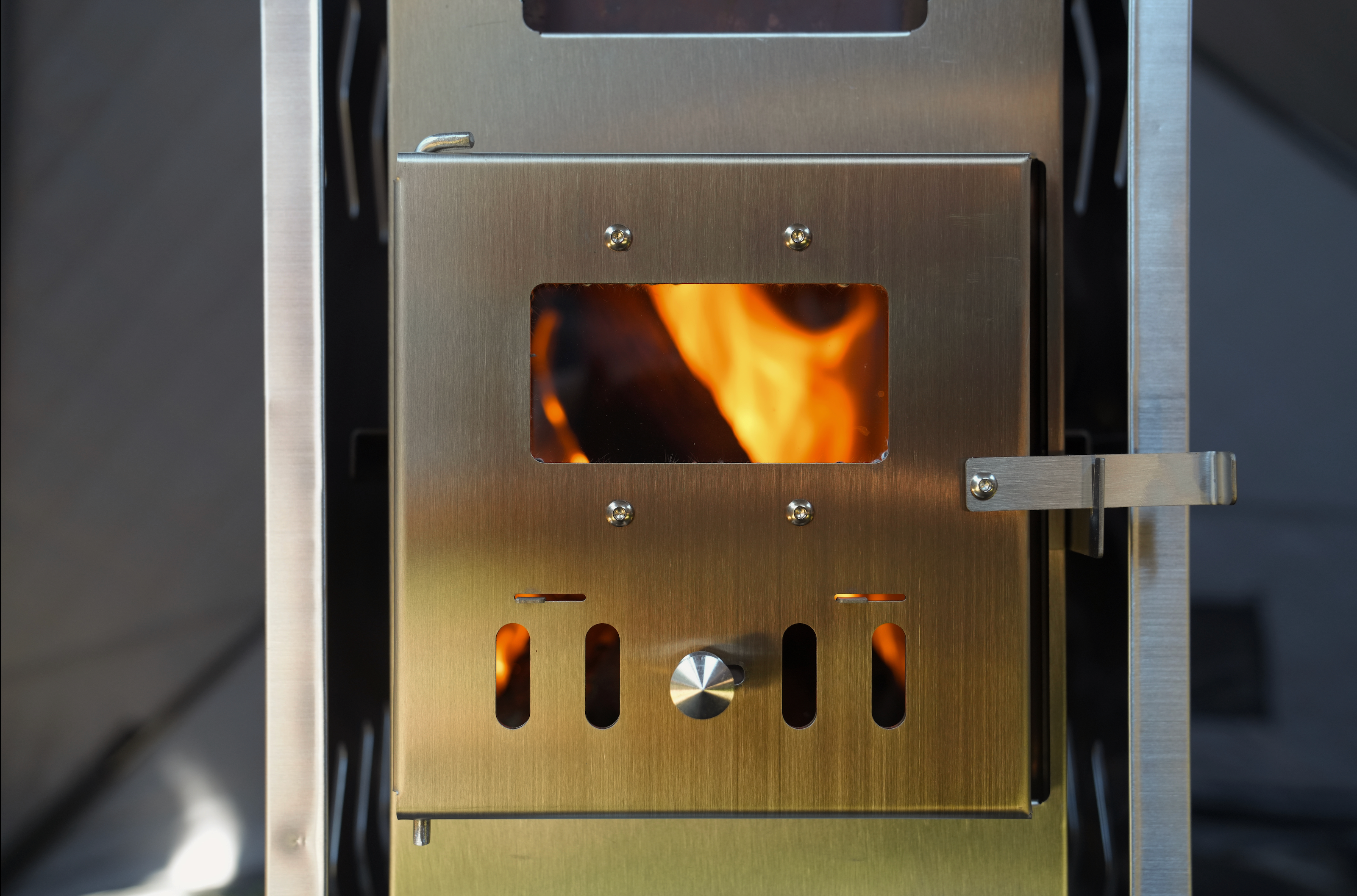 Sauna Tent Wood Stove | Portable | Brushed Stainless - Energize Trek