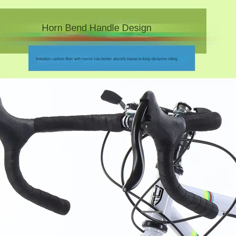 2025 New Road Bike 7/24 Speed Corner Handle Road Racing Bicycle Dual Disc Brake Lightweight Outdoor bicicleta Adult Teenagers - Energize Trek