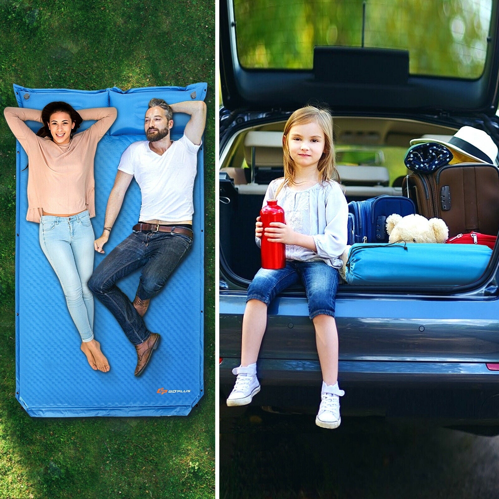 Self-Inflating Camping Outdoor Sleeping Mat with Pillows Bag - Energize Trek