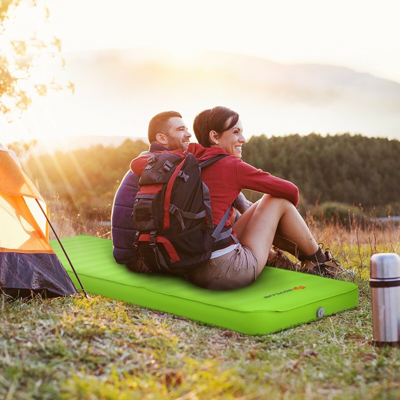 Self Inflating Folding Camping Sleeping Mattress with Carrying Bag - Energize Trek