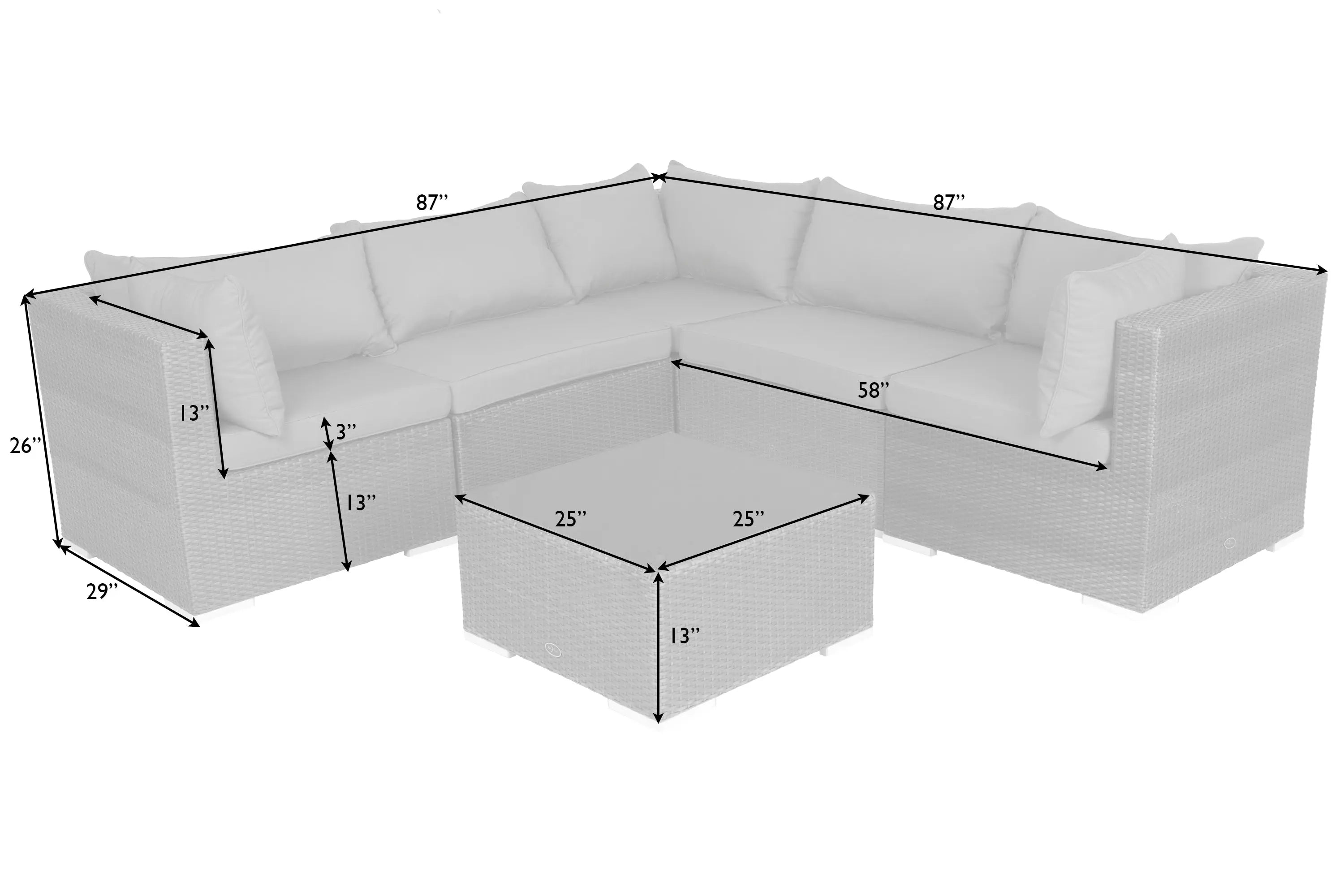 Sino Wicker Sofa Set - Energize Trek