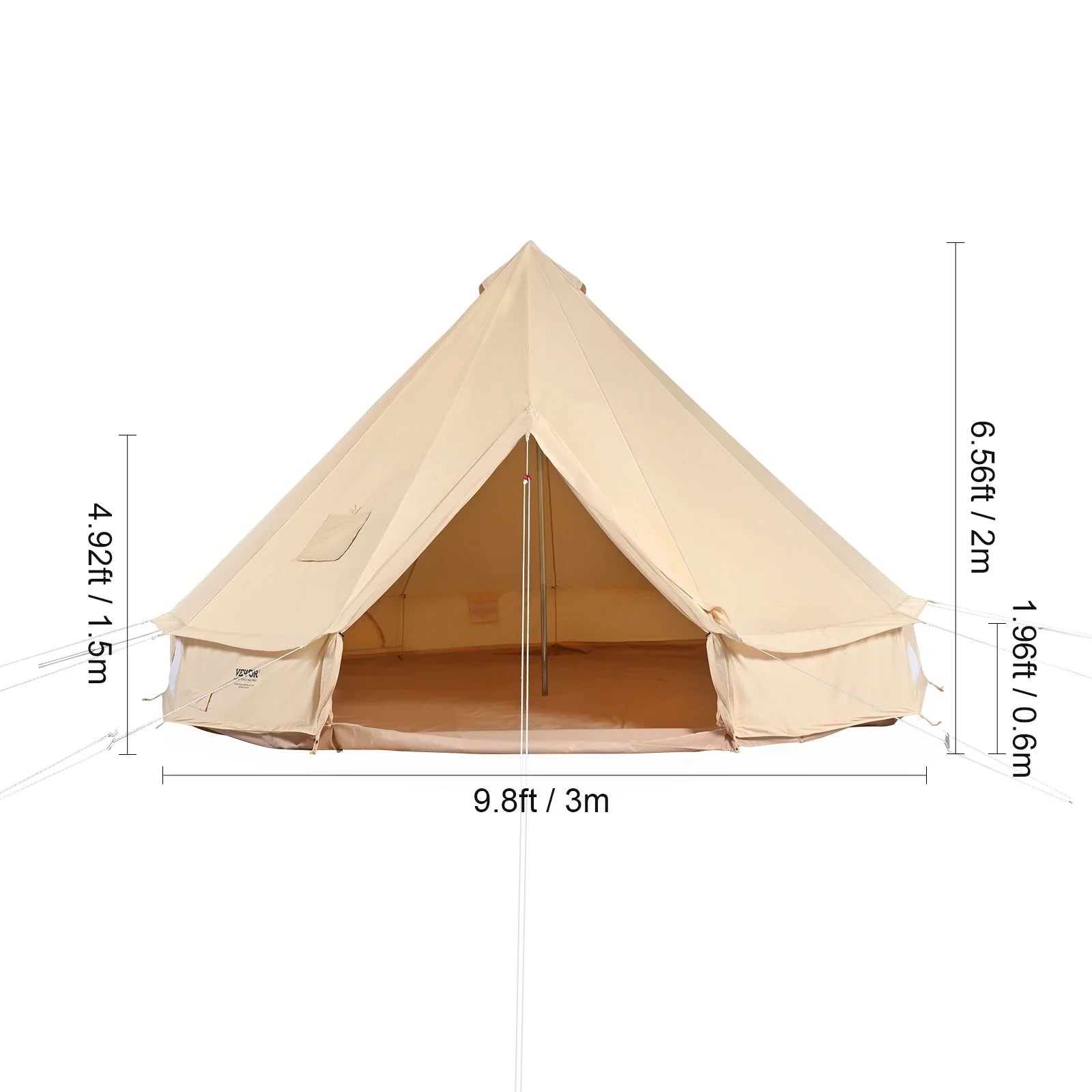 SucceBuy Canvas Bell Tent For Four Season Camping Yurt - Energize Trek