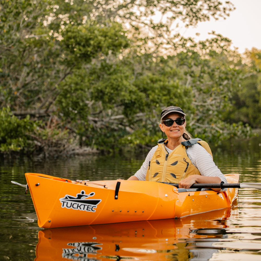 Summer Sale! Tucktec Pro Folding Kayak | Hard-Shell | 2-minute Set-up | Foldable, Portable Kayak - Energize Trek