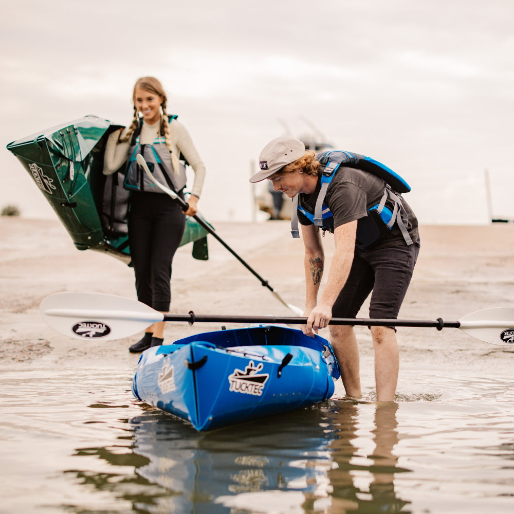 Summer Sale! Tucktec Pro Folding Kayak | Hard-Shell | 2-minute Set-up | Foldable, Portable Kayak - Energize Trek