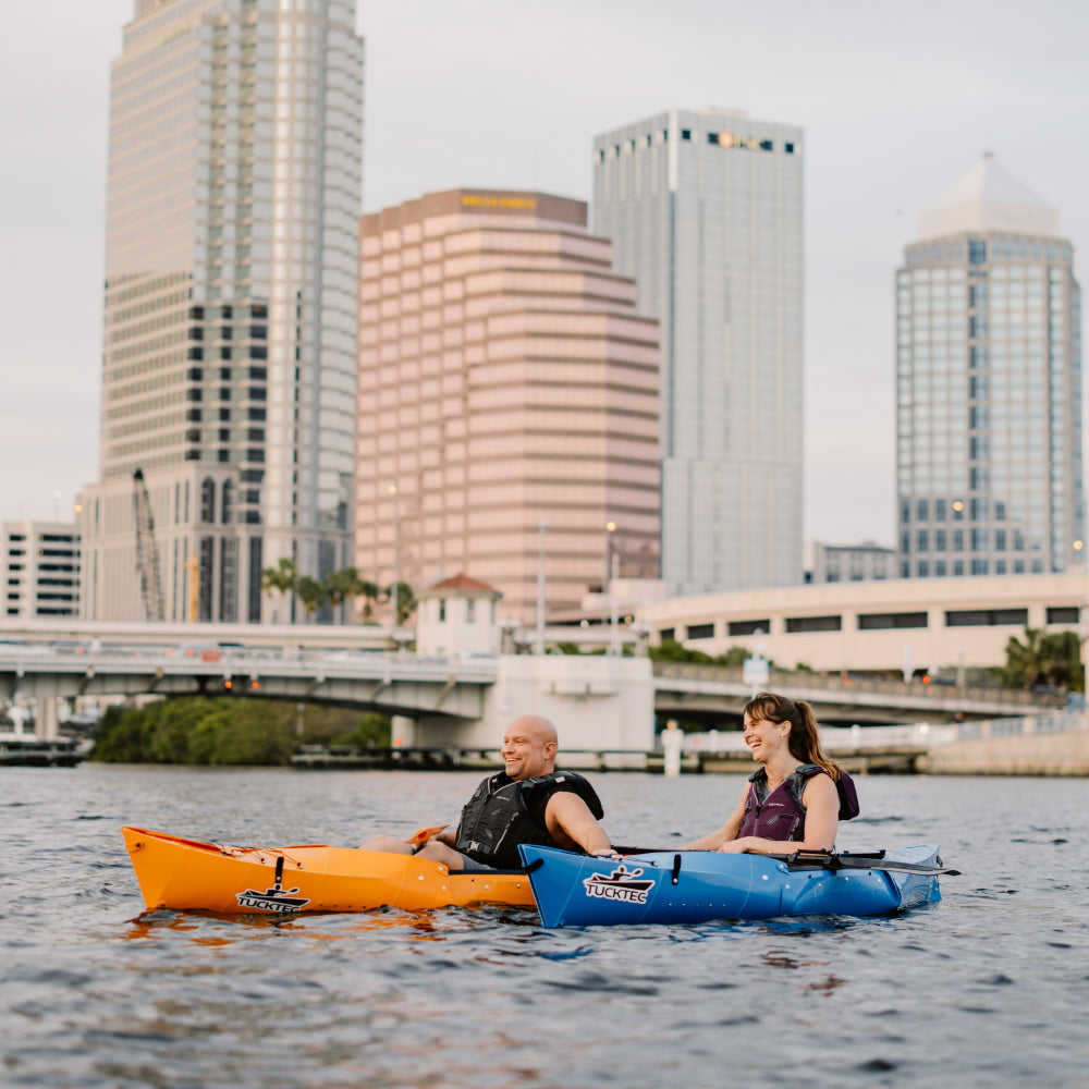 Summer Sale! Tucktec Pro Folding Kayak | Hard-Shell | 2-minute Set-up | Foldable, Portable Kayak - Energize Trek