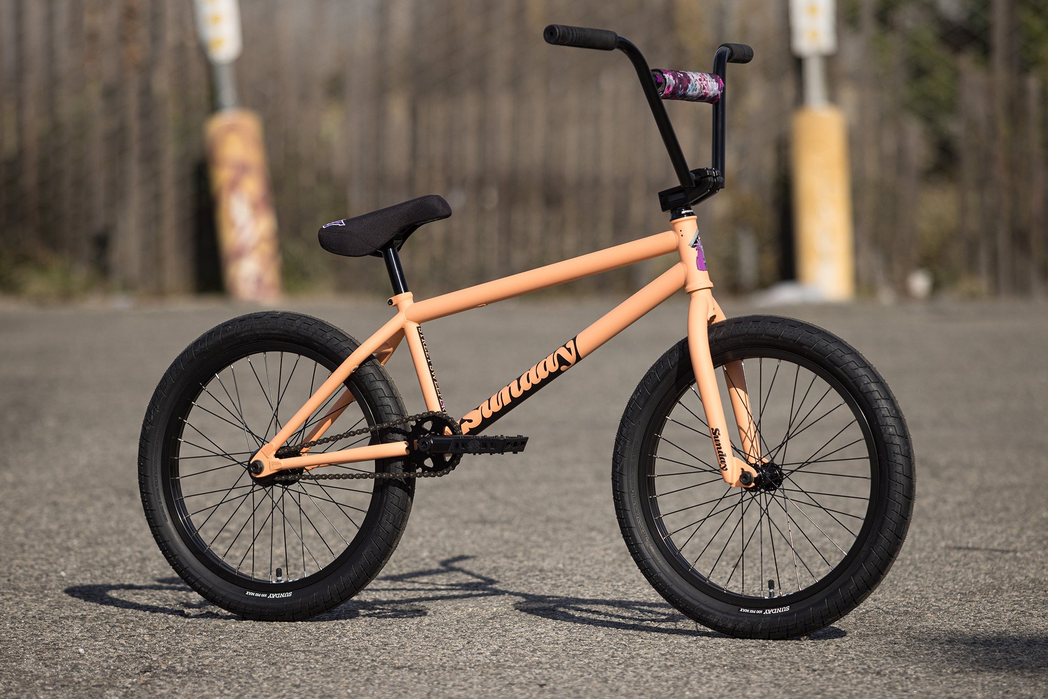 Sunday Street Sweeper (FC) Jake Seeley Signature 20.75″ Complete BMX Bike - Matte Peach (RHD) - Energize Trek