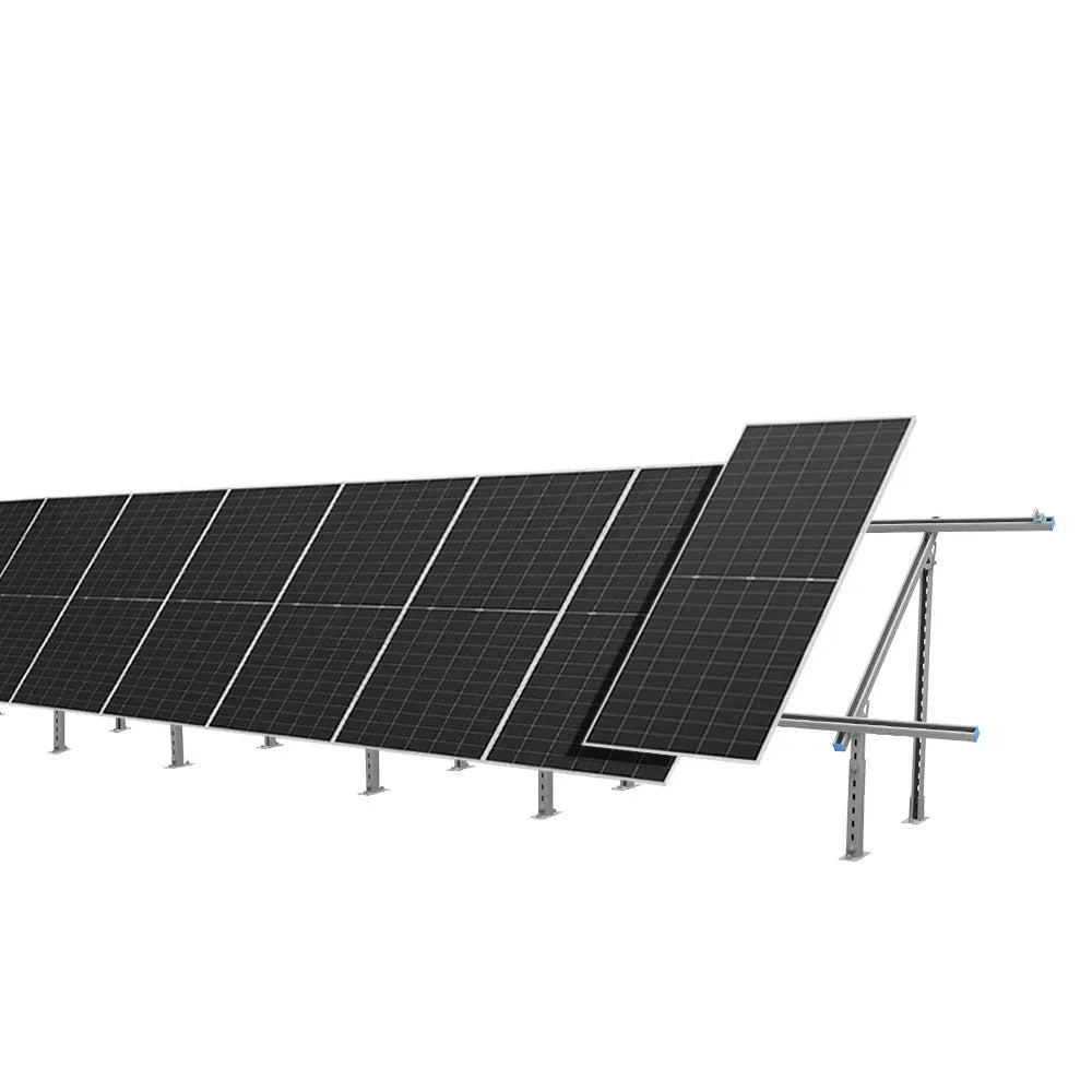 Sungold Power Modular & Expandable Ground Mount Brackets for 2× 400W–590W Solar Panels - Energize Trek