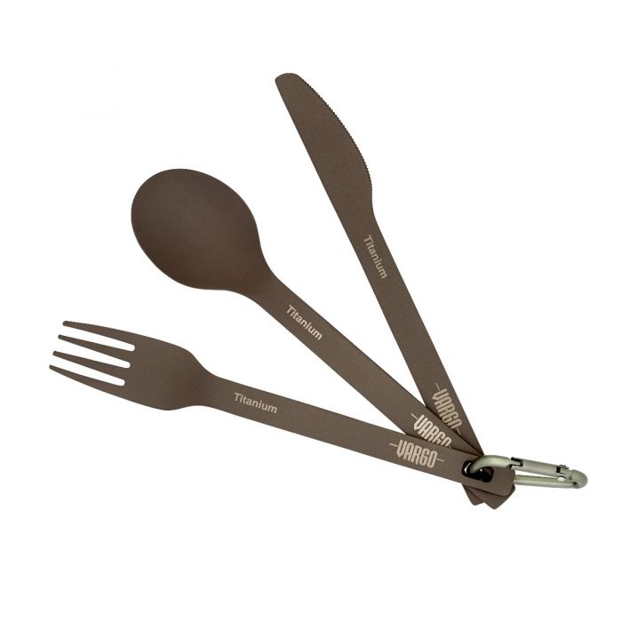 TITANIUM SPOON / FORK / KNIFE SET - ULV - Energize Trek