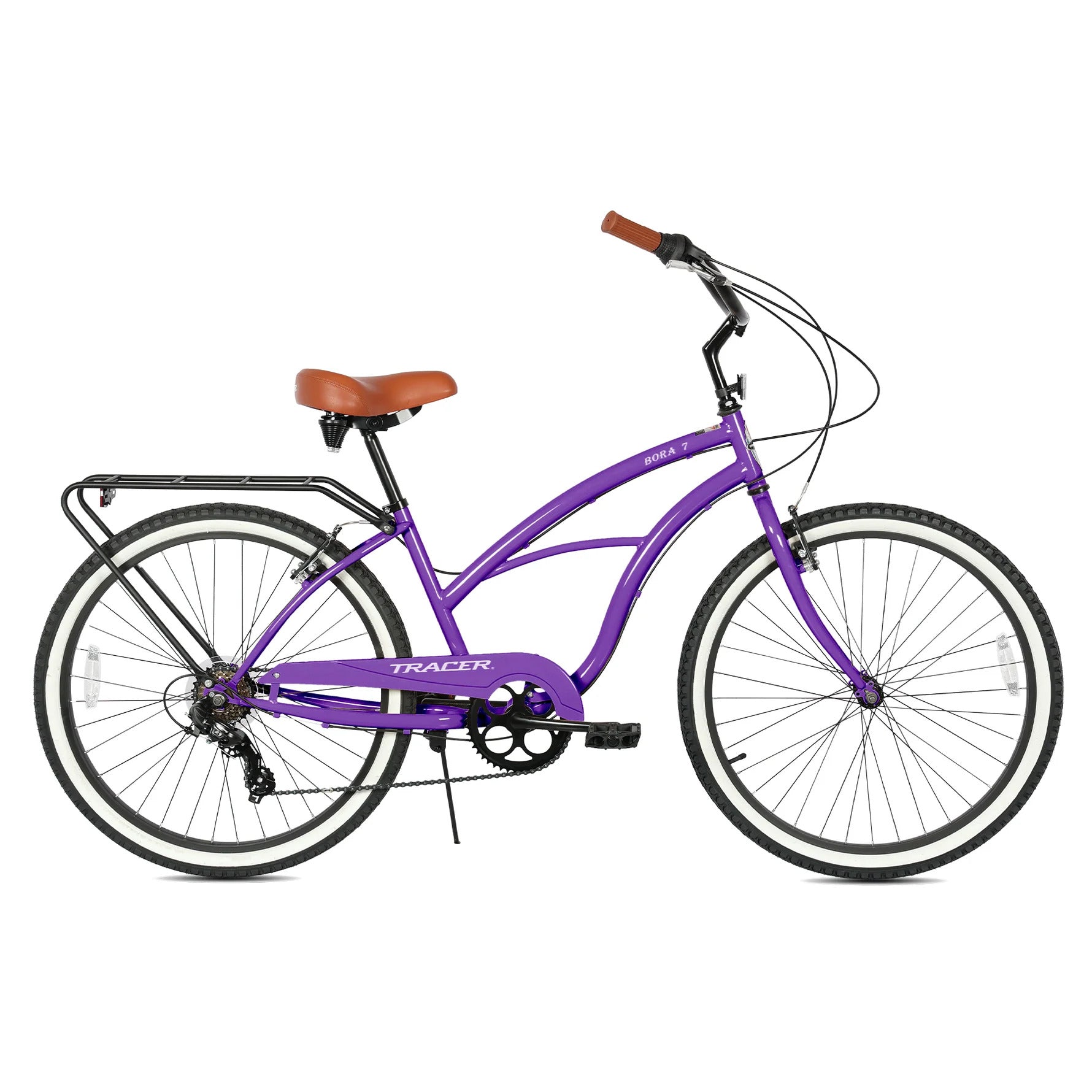TRACER 26” Beach Cruiser Shimano TY300 7- Speed, Steel Frame, Color : Green - Energize Trek