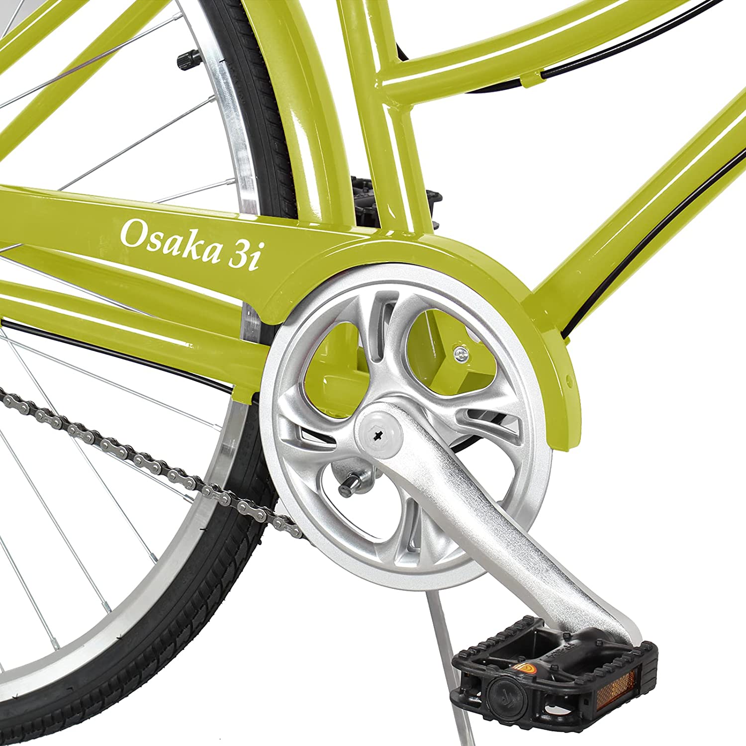 TRACER Female 700C City Bike Hi-Ten Steel Frame48cm Shimano NEXUS3R40 3-Speed Free wheel Hub, Alloy Rims Black Tire with Back Rack - Energize Trek