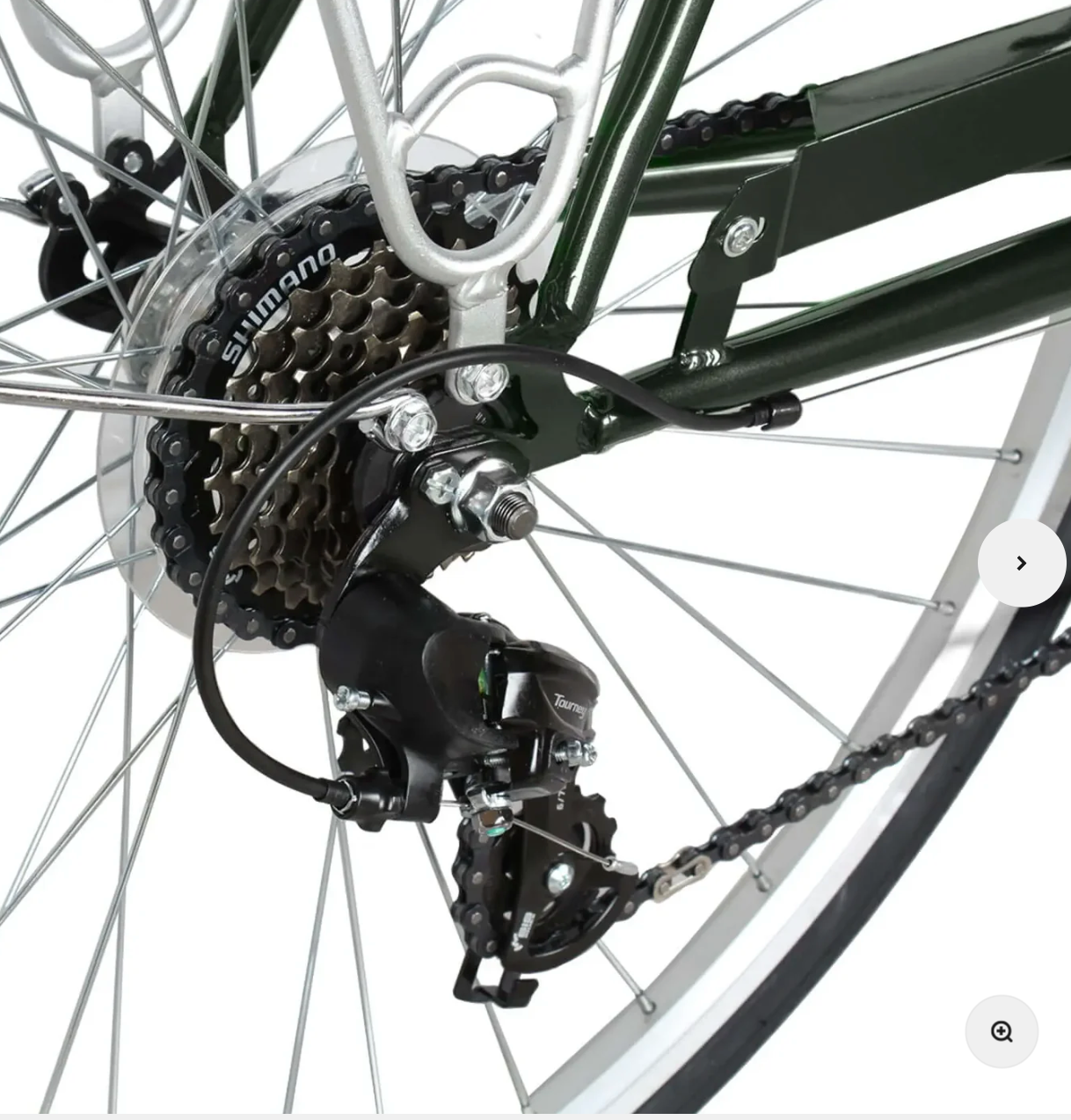 TRACER Men700C City Bike Hi-Ten Steel Frame58cm Shimano TZ21-7SP V-Brake,Alloy Rims Tire:700Cx35 Black with Back Rack - Energize Trek