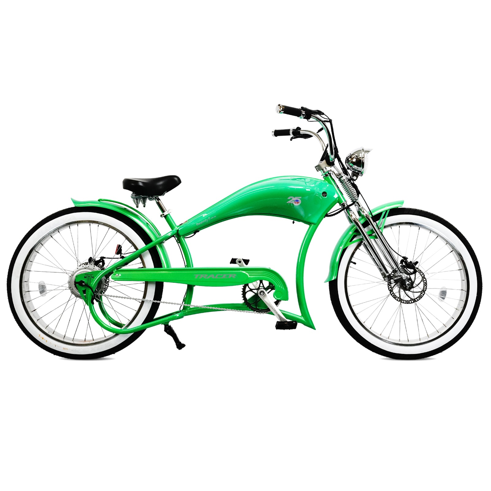 TRACER TWENTY 5 DS 26" Stretch E-BIKE 800W 48V Dual Spring Suspension Fork - Energize Trek