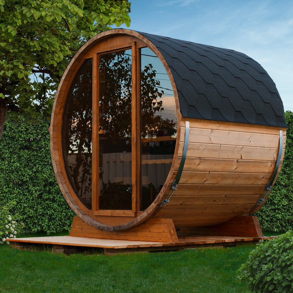 SAUNA EVOLUTION® Barrel Sauna Serenity Nature Air 3 - Energize Trek