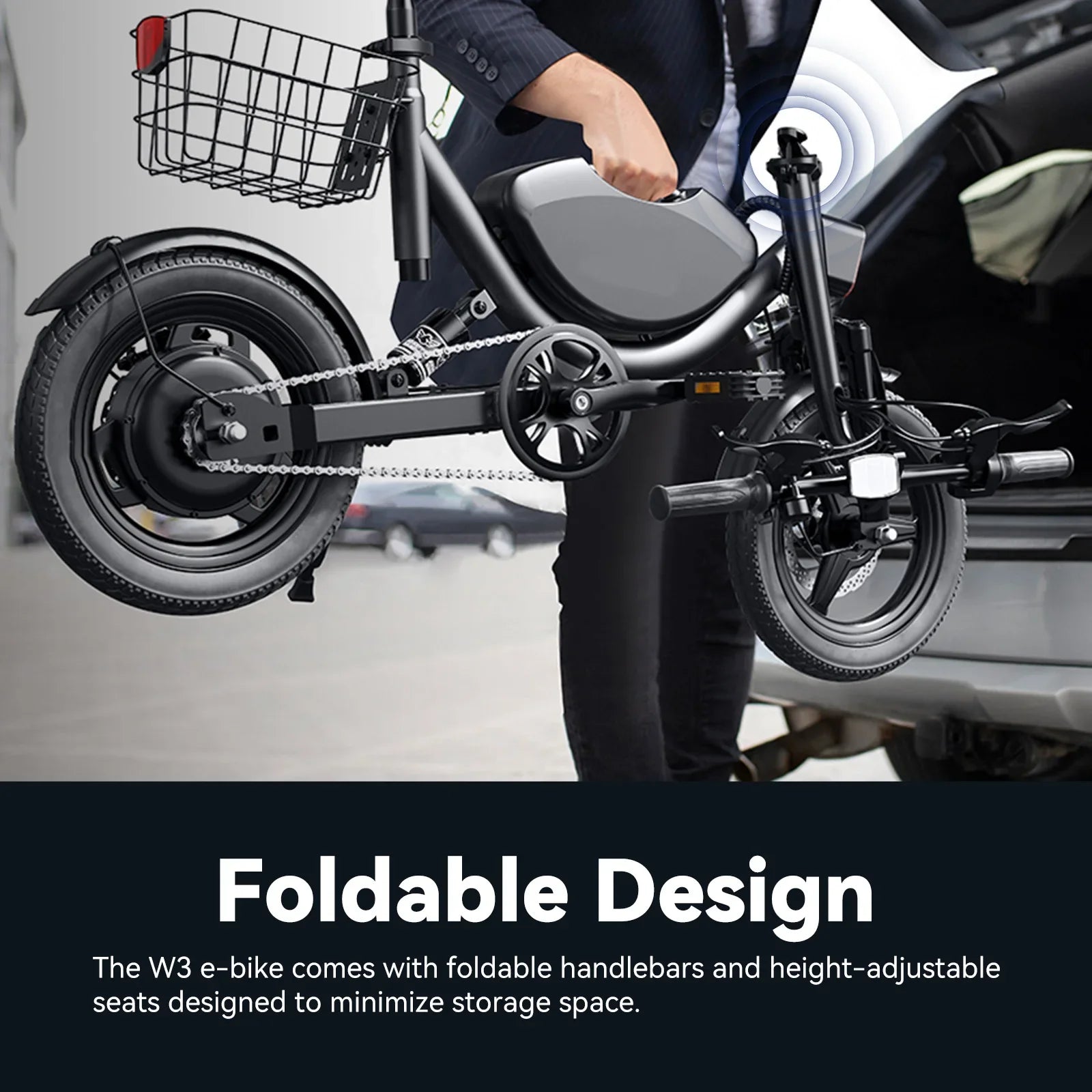 Terrosor 715W Peak Folding Electric Bicycle - Max Speed 50km/h - Energize Trek