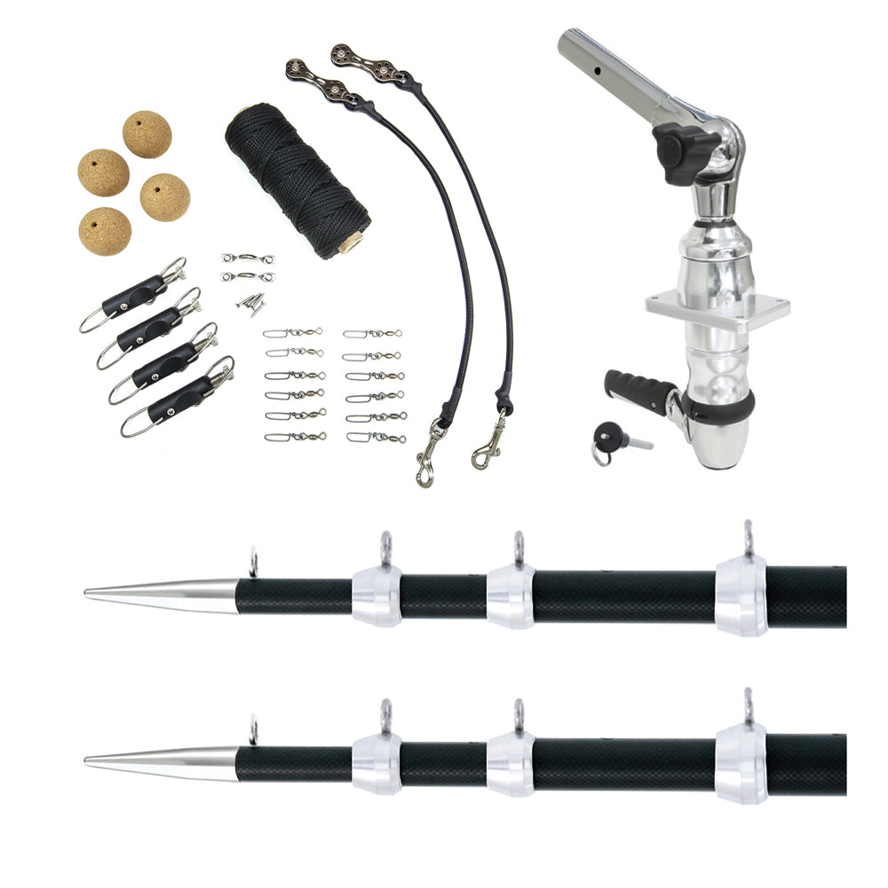 Tigress XD Top Mount System 18 Carbon Fiber BlackSilver Ultimate Rigging Kit 8867901