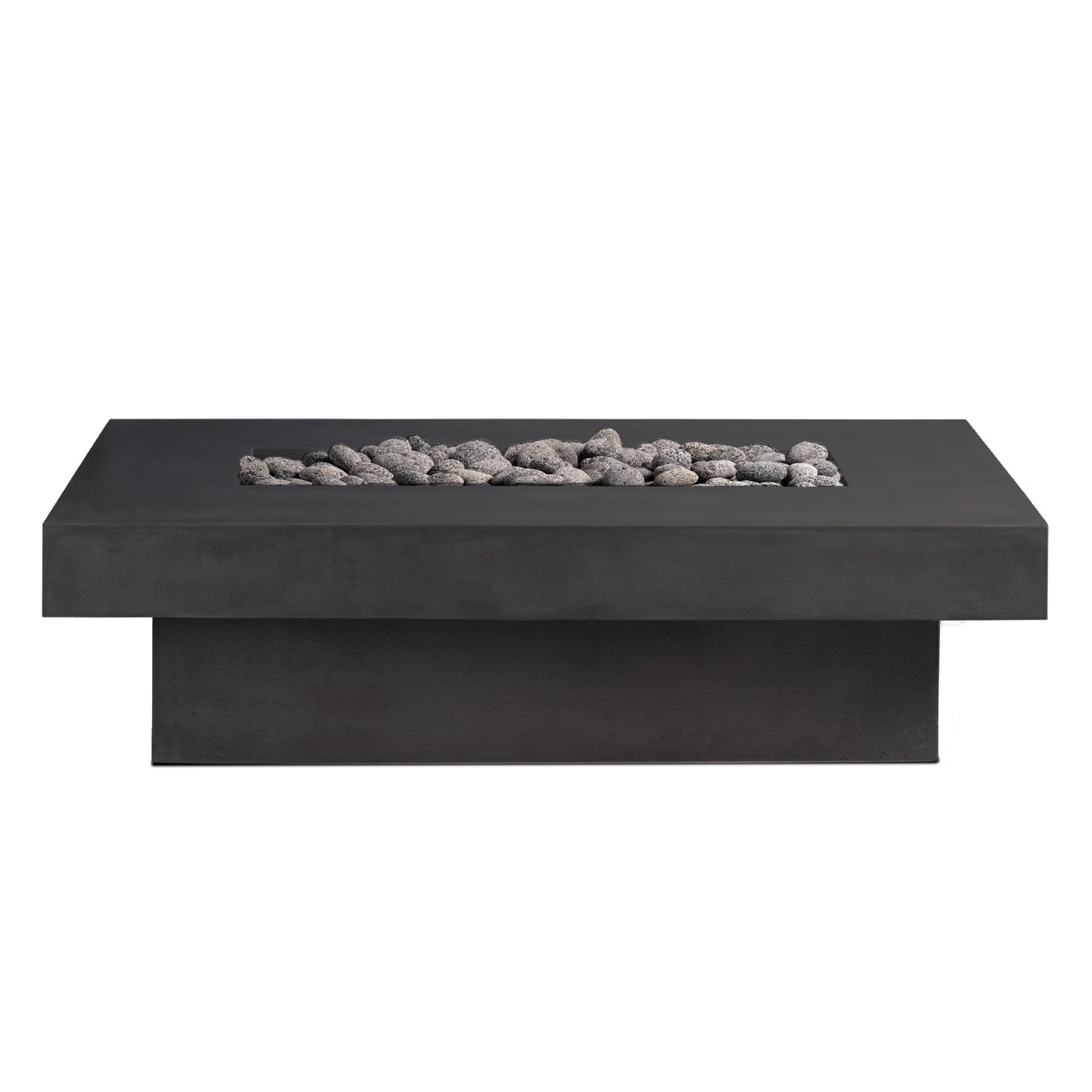 Toplina - Rectangular Concrete Fire Pit Table - Energize Trek