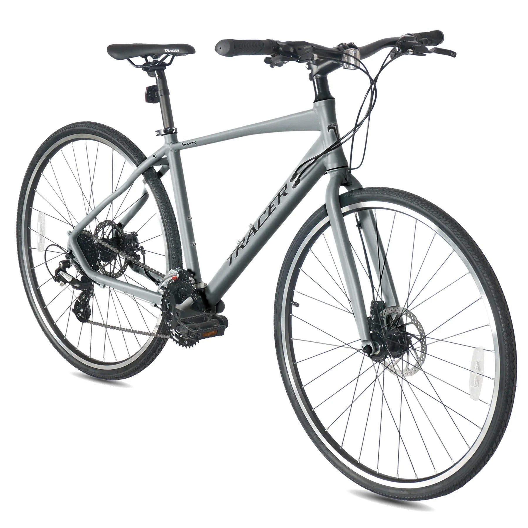 Tracer Bravery 700C Hybrid Bikes 24-Spees Alloy Frame-450mm Alloy Fork Disc Brake Shimano Altus RD-M310 8-Speed - Energize Trek