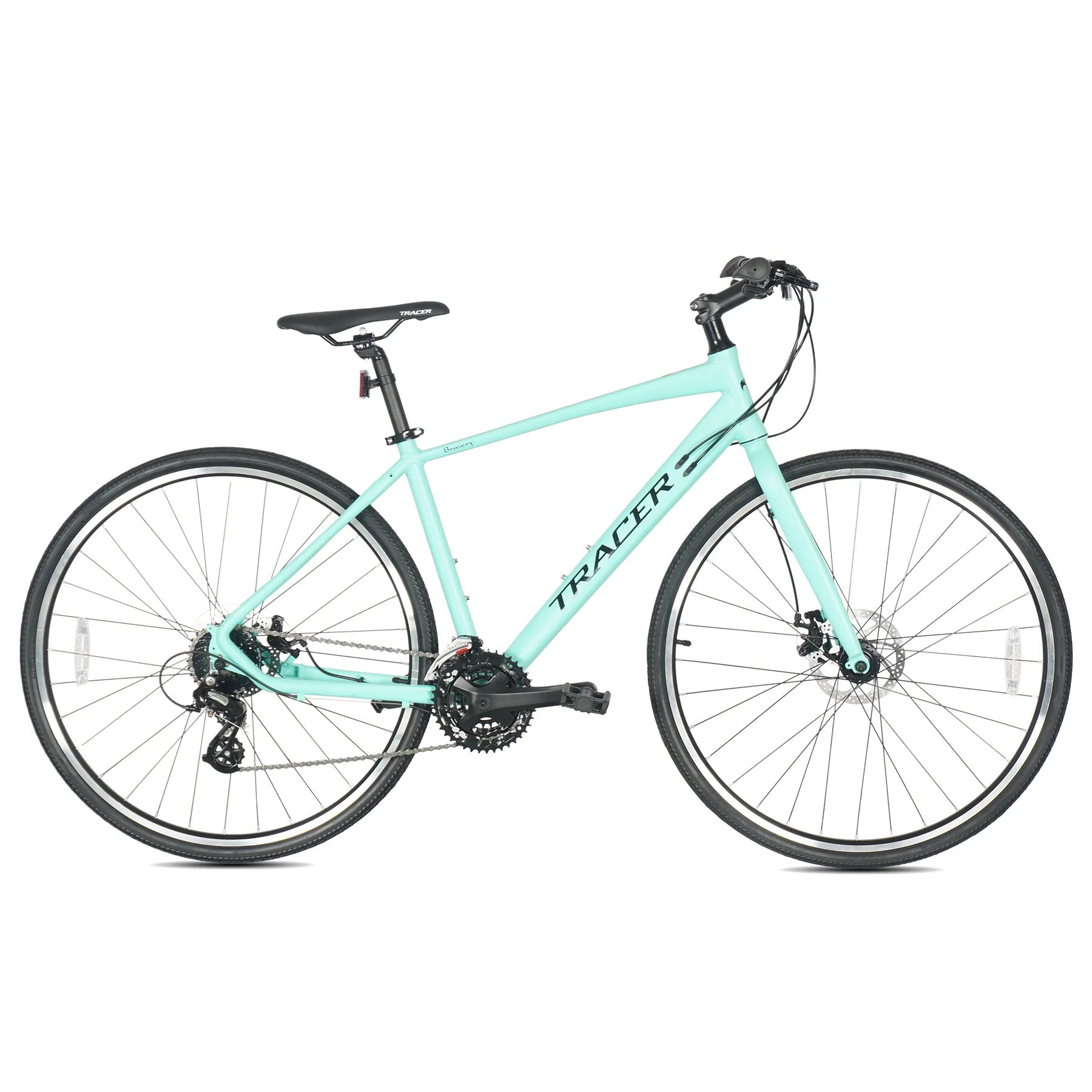 Tracer Bravery 700C Hybrid Bikes 24-Spees Alloy Frame-450mm Alloy Fork Disc Brake Shimano Altus RD-M310 8-Speed - Energize Trek