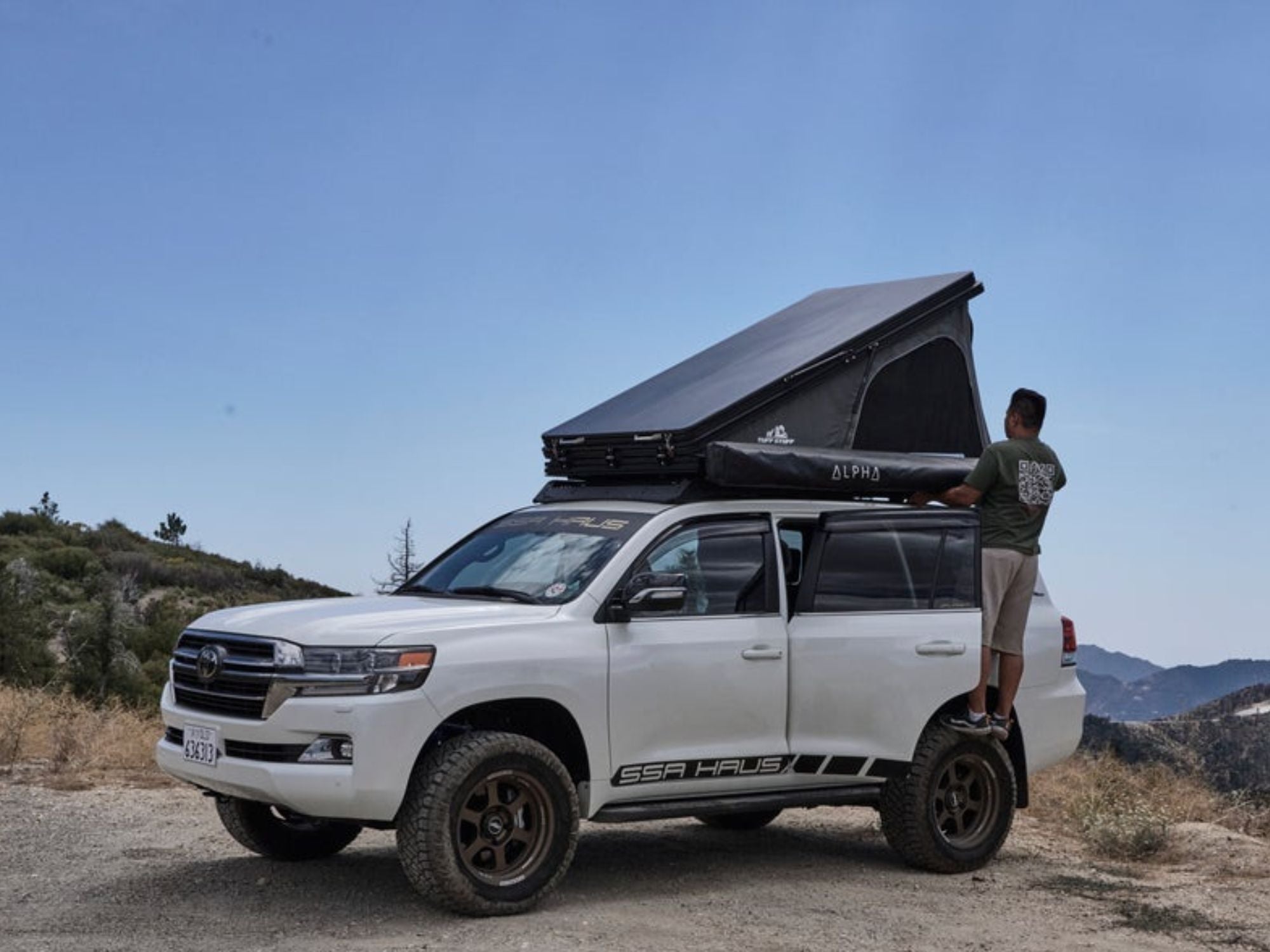 Tuff Stuff Alpine Fiftyone Aluminum Shell Roof Top Tent - 2 Person - Energize Trek