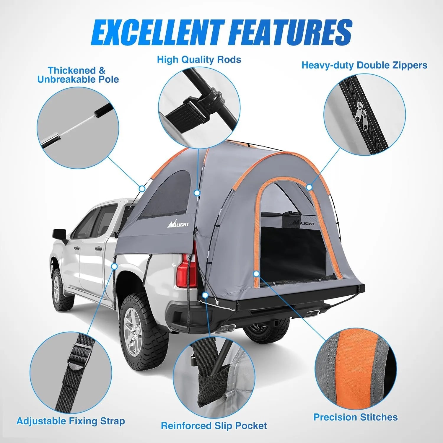 Two Person Truck Bed Tent Waterproof Outdoor Camping - Energize Trek
