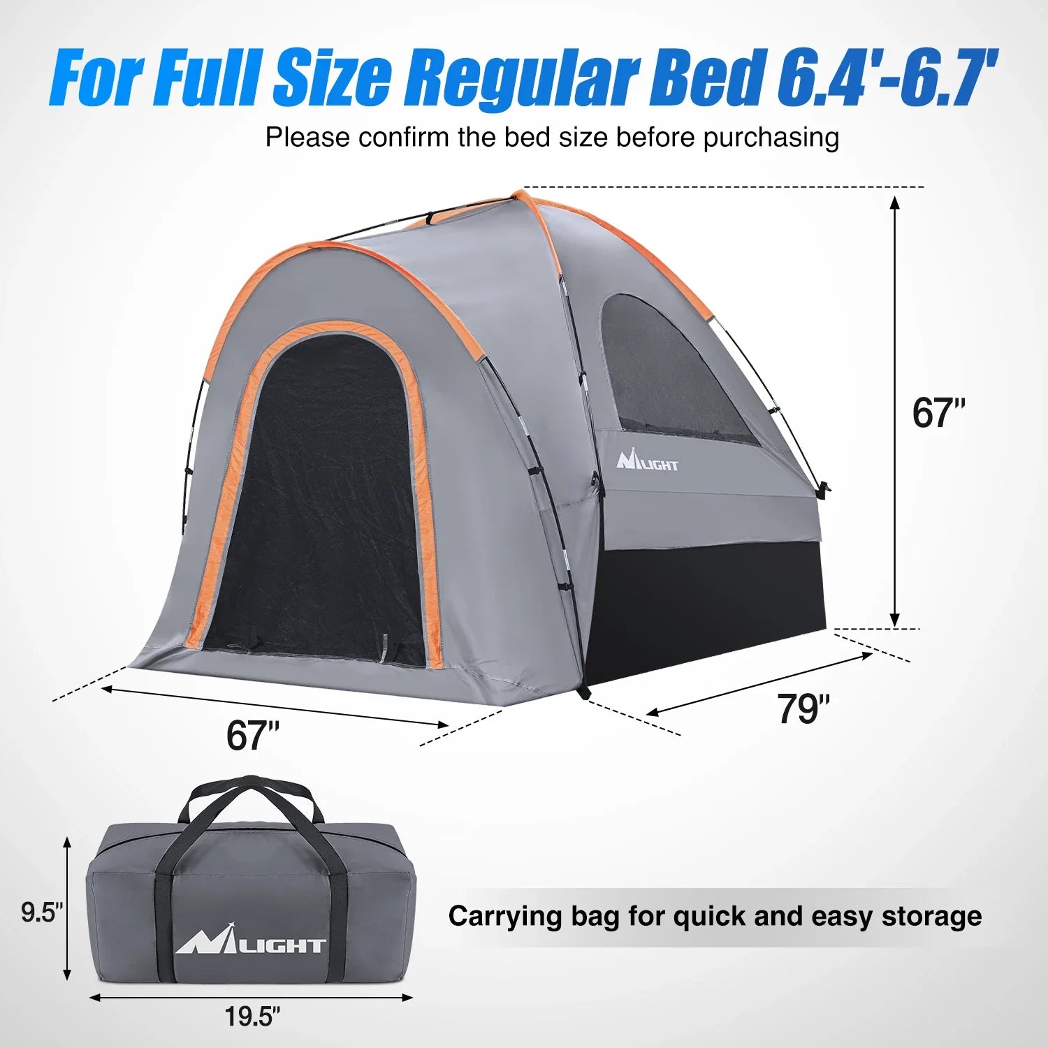 Two Person Truck Bed Tent Waterproof Outdoor Camping - Energize Trek