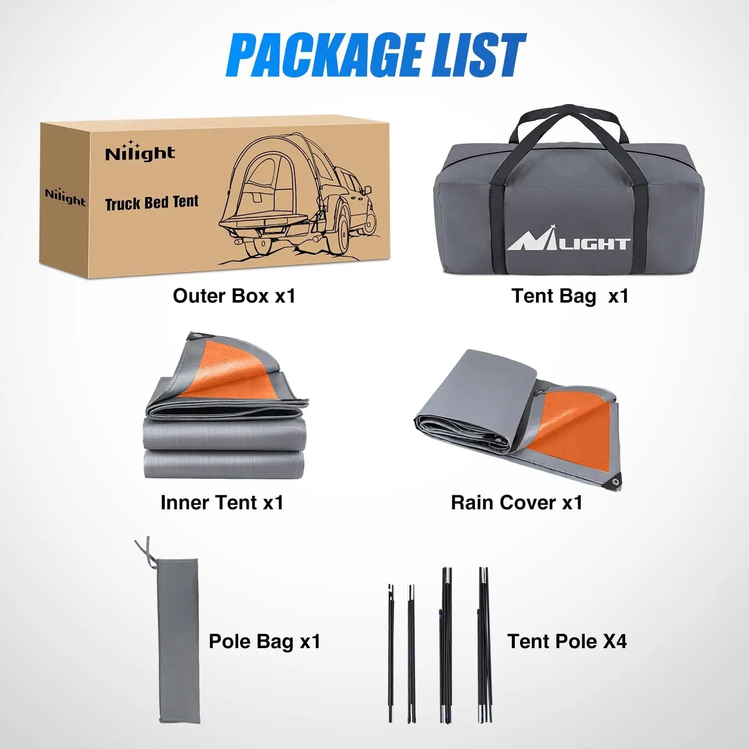 Two Person Truck Bed Tent Waterproof Outdoor Camping - Energize Trek