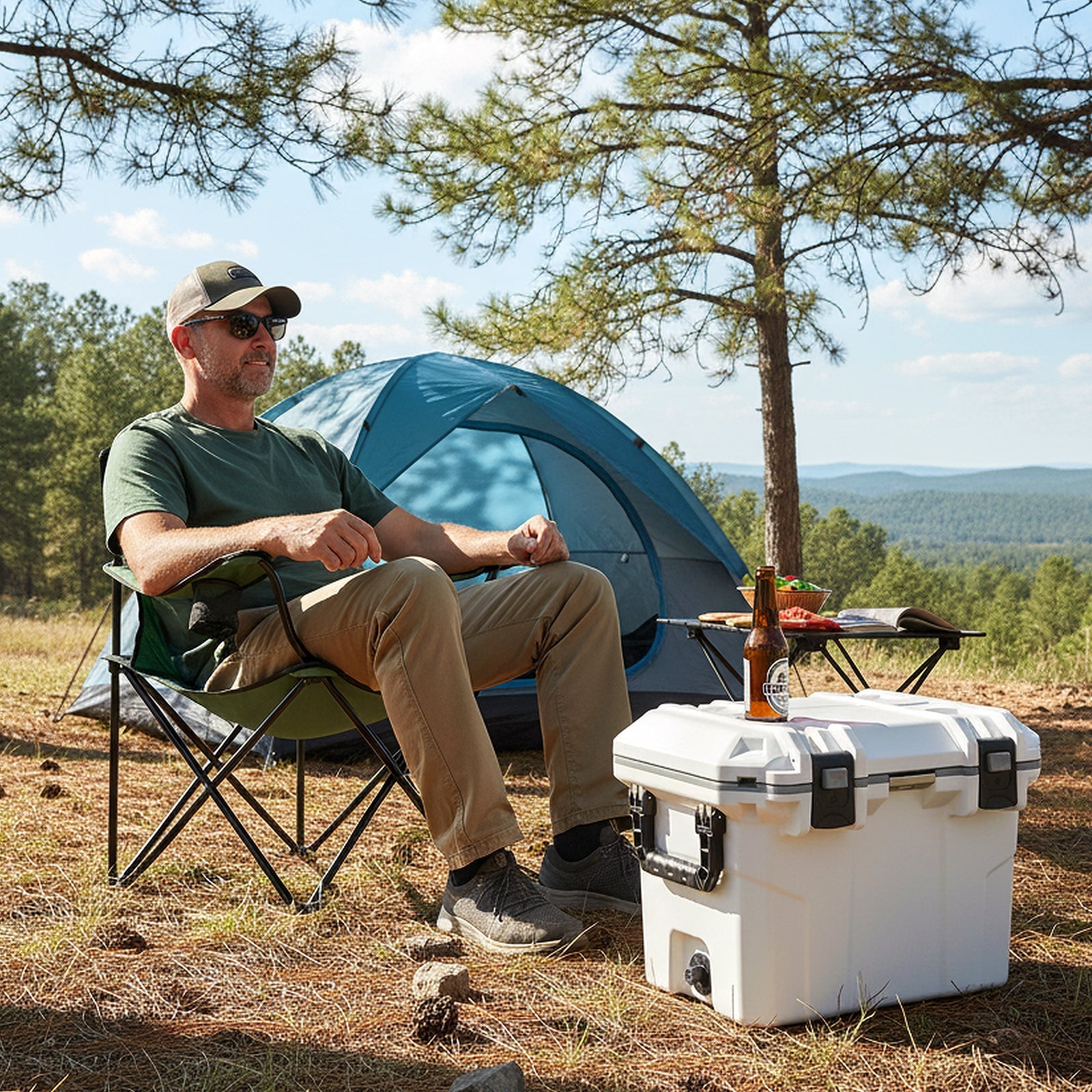 Ultra-Light Injection Molded Cooler 53 QT Hard Ice Chest - Energize Trek