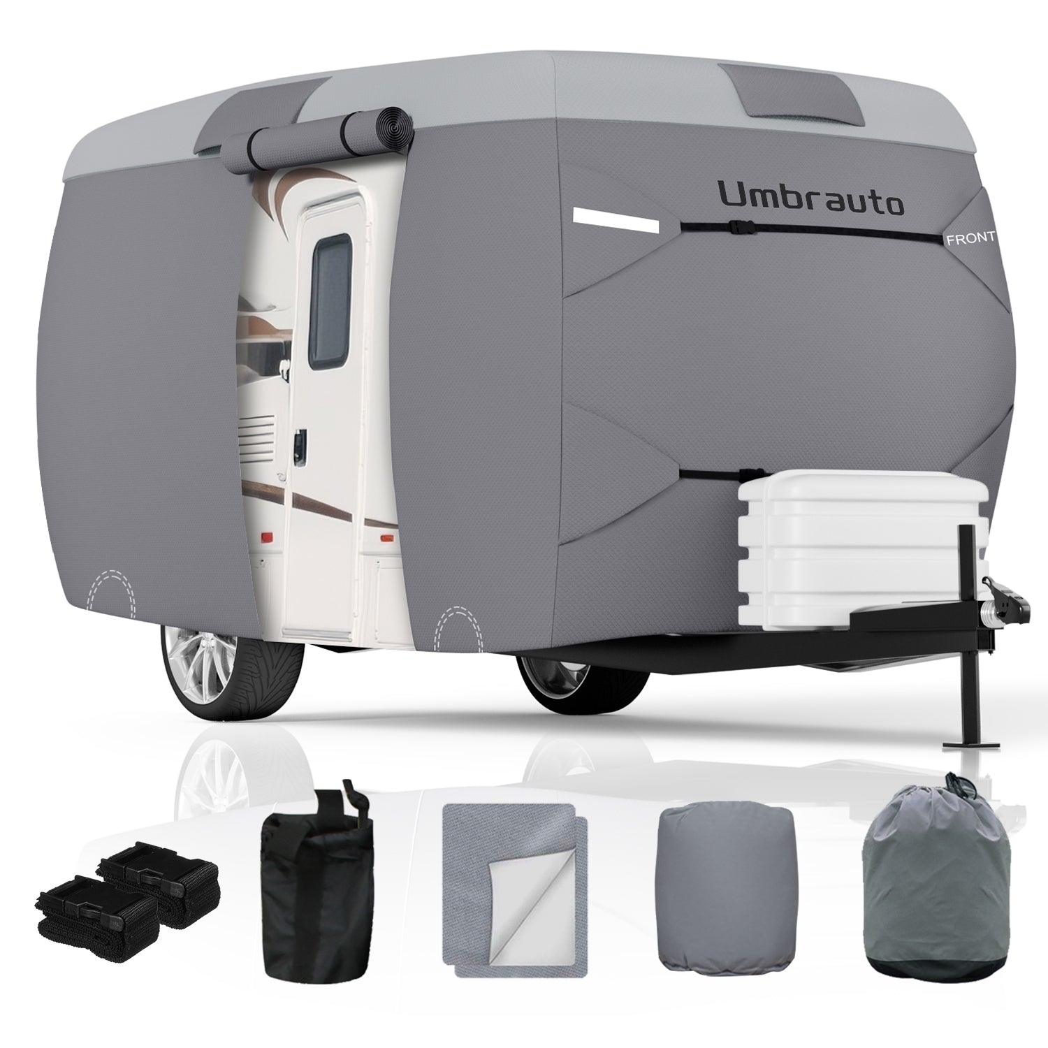 Umbrauto 7 Layers Top Fiberglass Travel Trailer Cover - Energize Trek