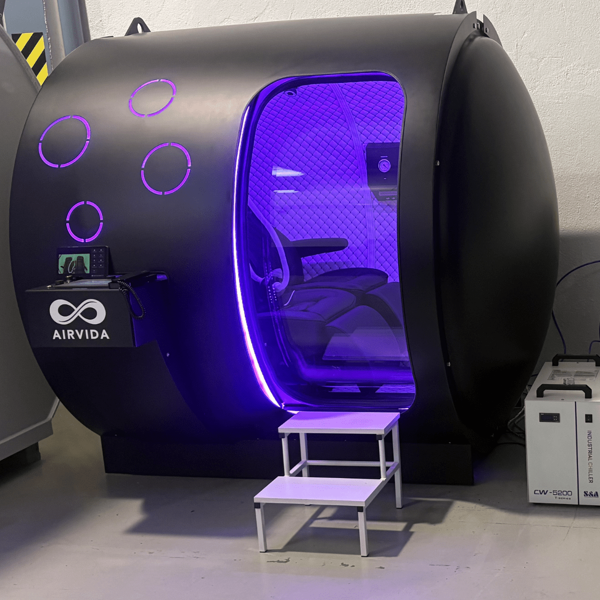 2.0 ATA Hardshell Multiplace Hyperbaric Chamber with BIBS Mask - Energize Trek