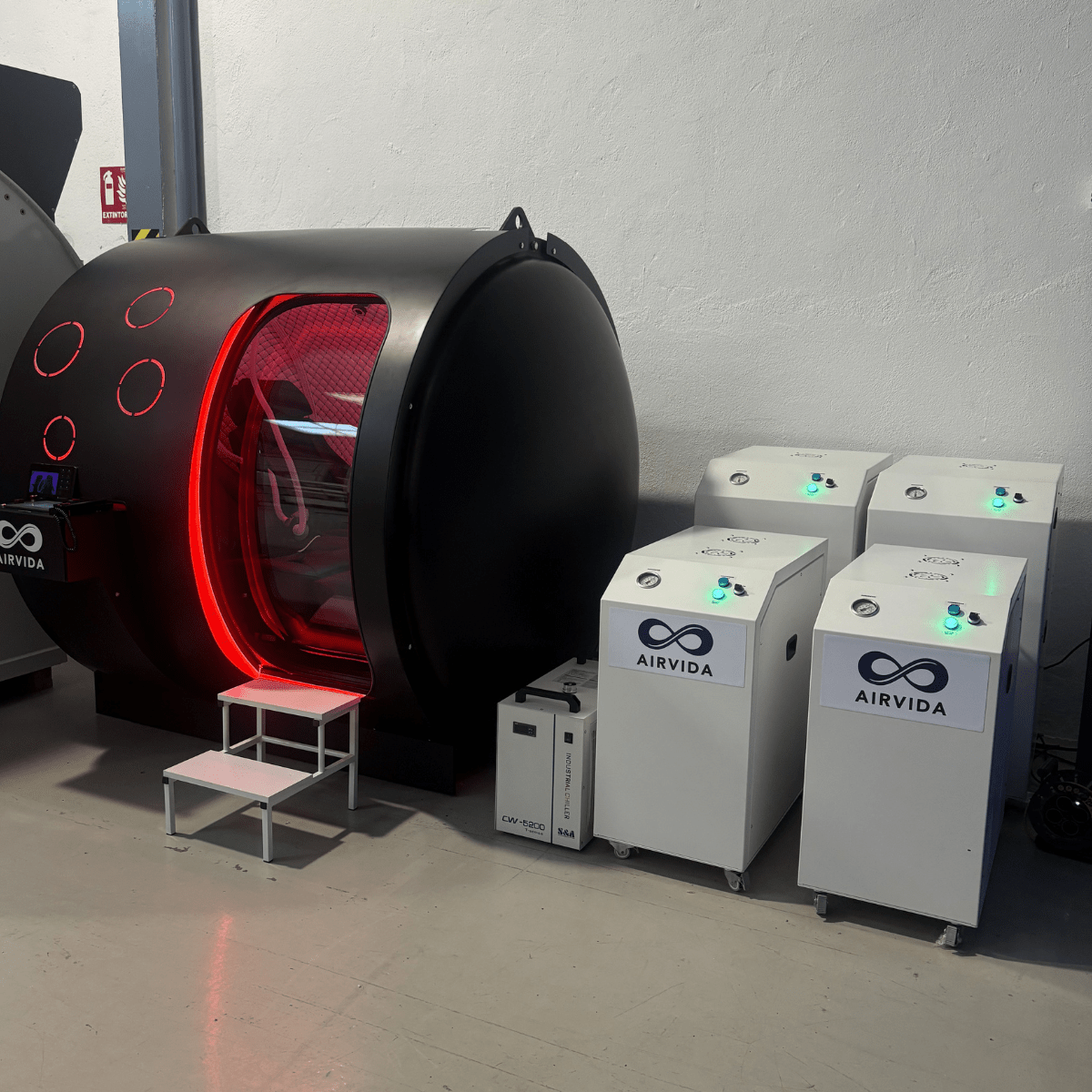 2.0 ATA Hardshell Multiplace Hyperbaric Chamber with BIBS Mask - Energize Trek