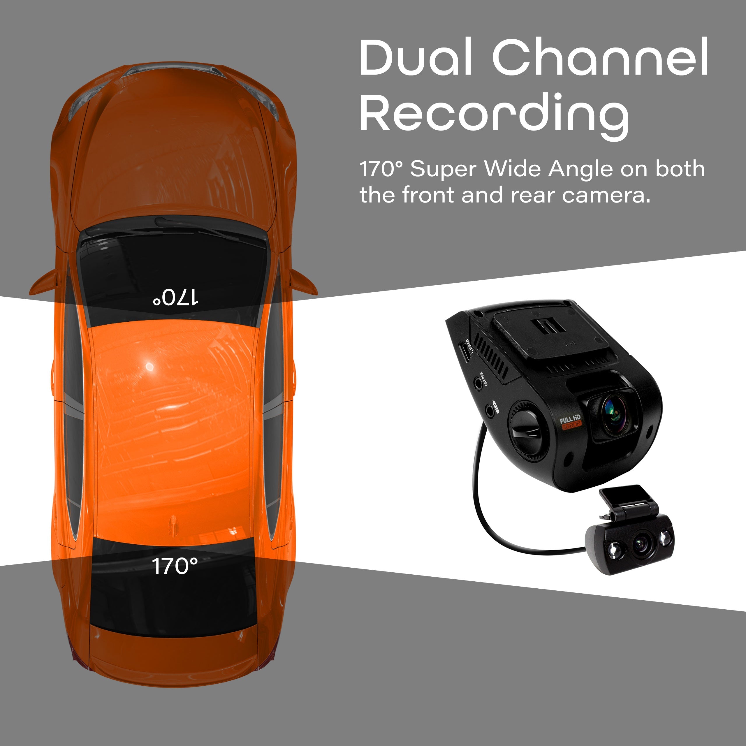 Rexing V1P 4K Dual Channel Dash Cam 4K+1080p with Wi-Fi - Energize Trek