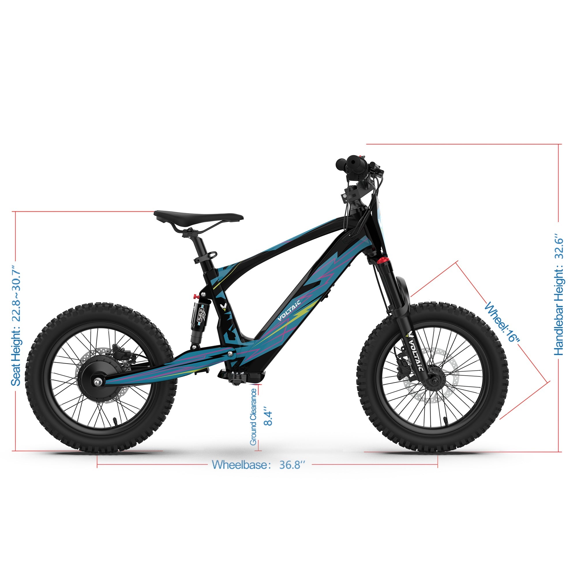 Voltaic Youth Electric Dirt Bike 16'' Flying Fox - Energize Trek