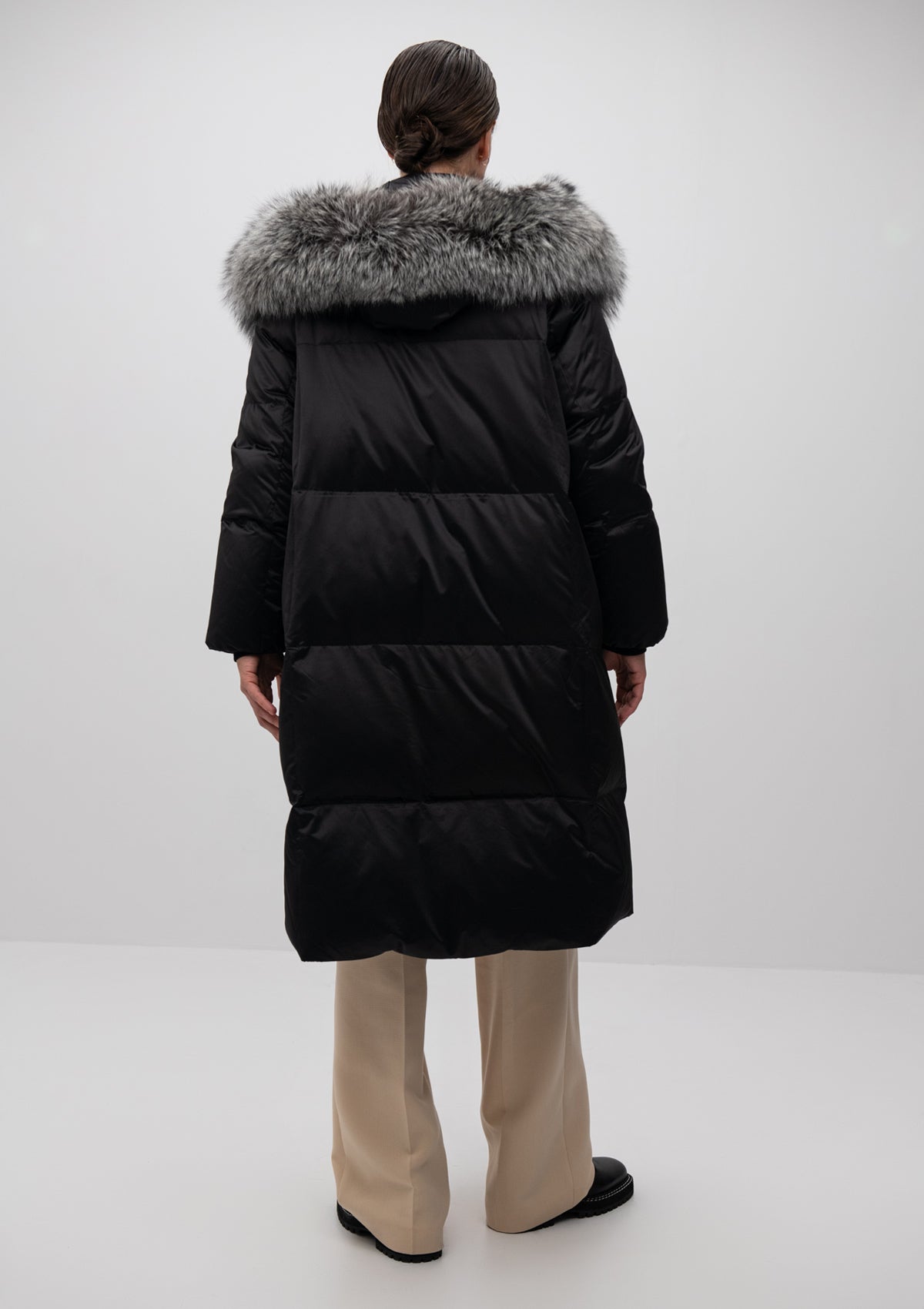 Charlotte Genuine Silver Fox Down Parka - Energize Trek