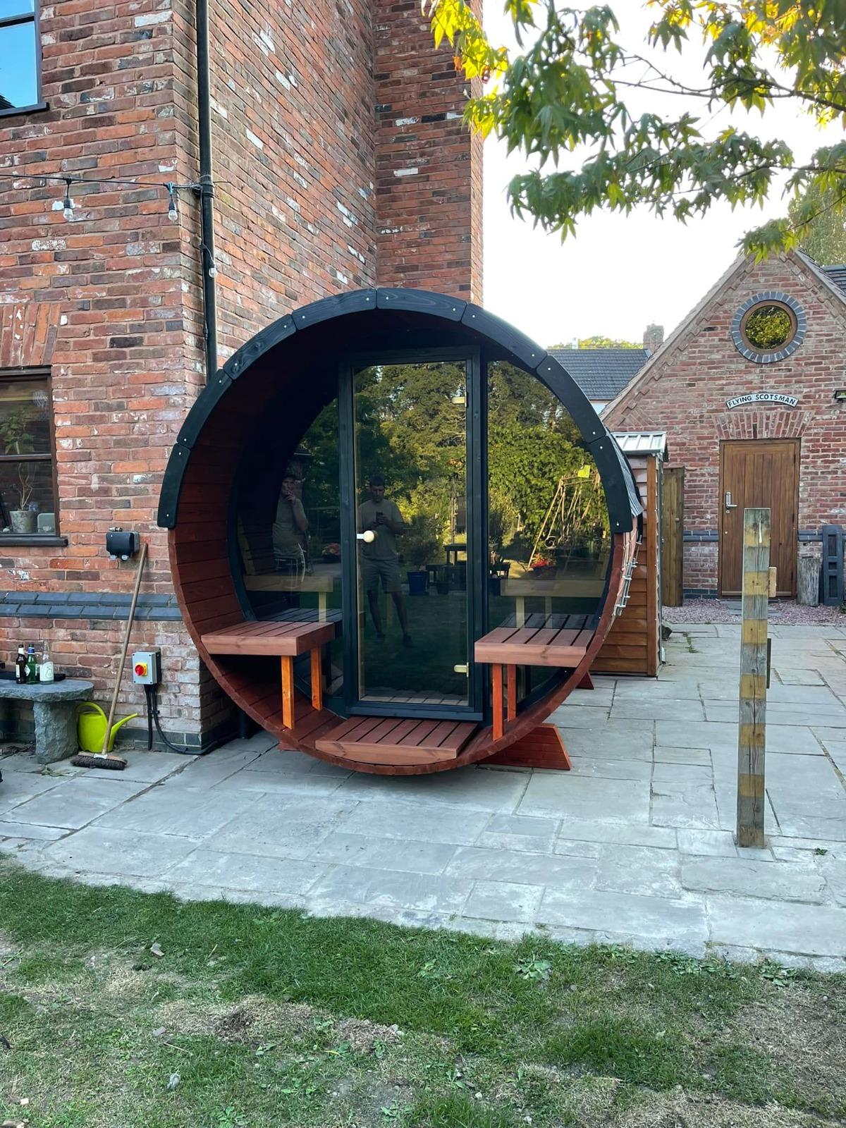 SAUNA EVOLUTION® Barrel Sauna Serenity Nature Air 7 - Energize Trek