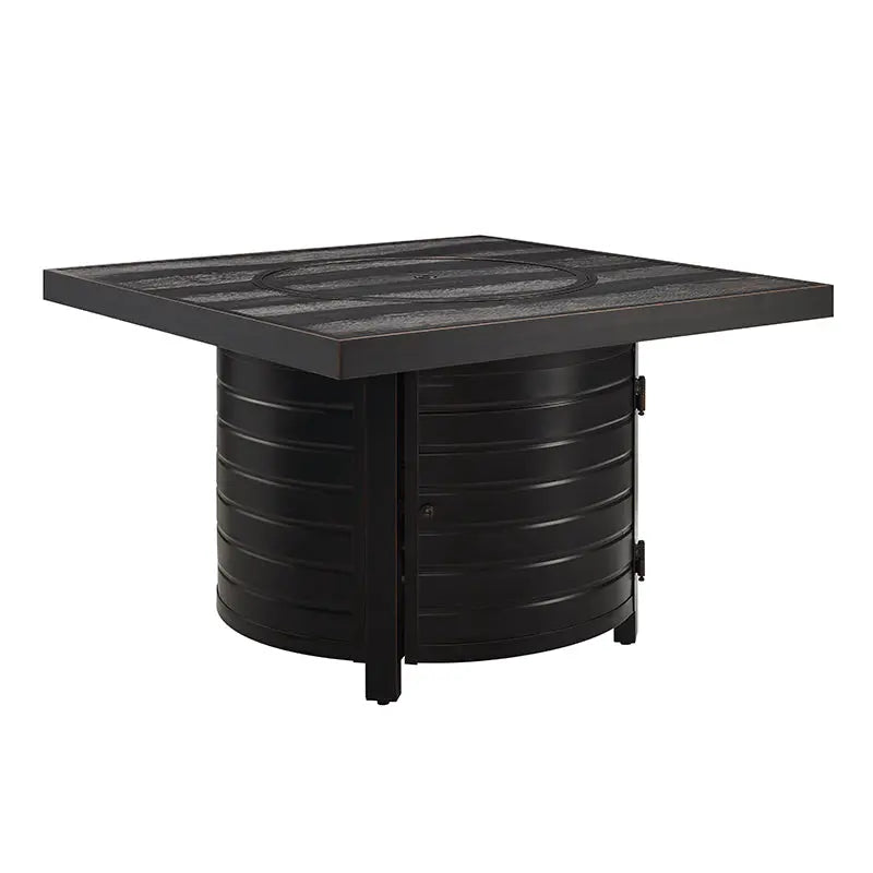 Yorke 40" Square Aluminum Convertible Gas Fire Pit Table - Energize Trek