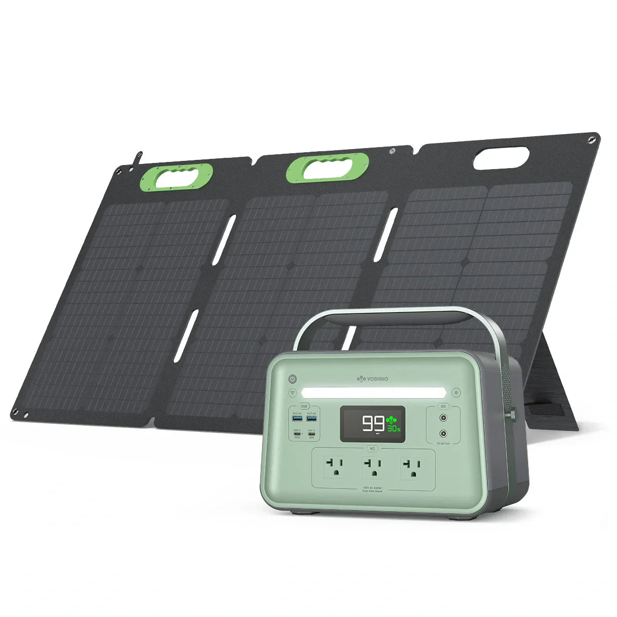 Yoshino B660 Power Station with SP100 Solar Panel - Energize Trek
