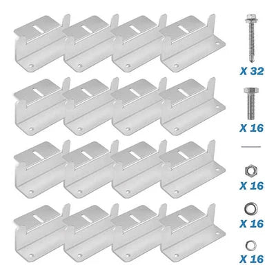 Solar Panel Mounting Z Bracket Mount Kits